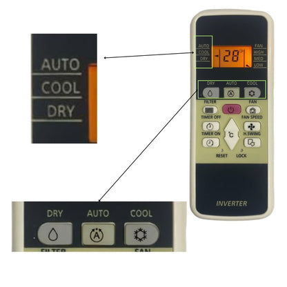 Hitachi AC Remote Control Inverter Model*