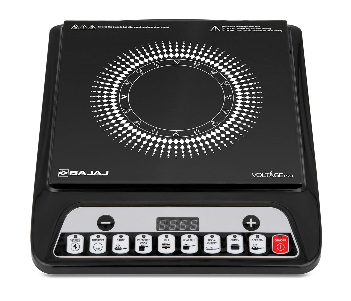 Bajaj 140TS 1400W Induction Cooktop 7 Preset Menu Insect Protection #