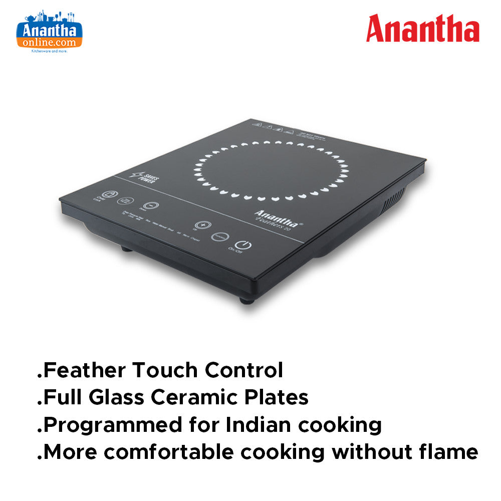 Anantha 2000W Induction Stove New Model with Feather Touch Controls & LED Display #