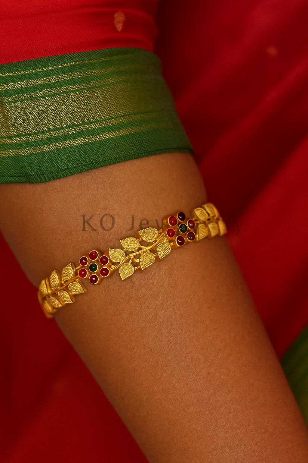 Twinkling Glittering Bracelet and Bangles – Women Traditional India Model 2