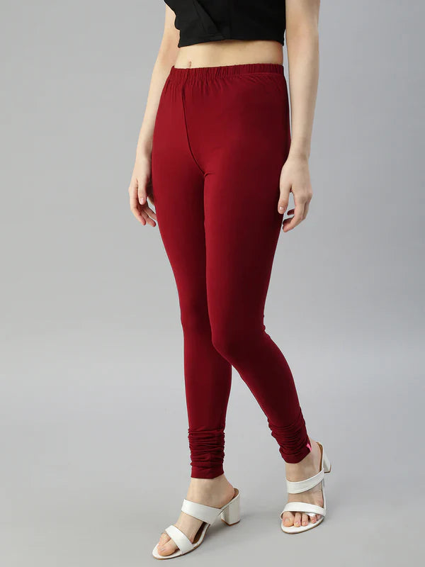 Prisma Ladies Churidar Leggings 60 Colours – L Large Size India