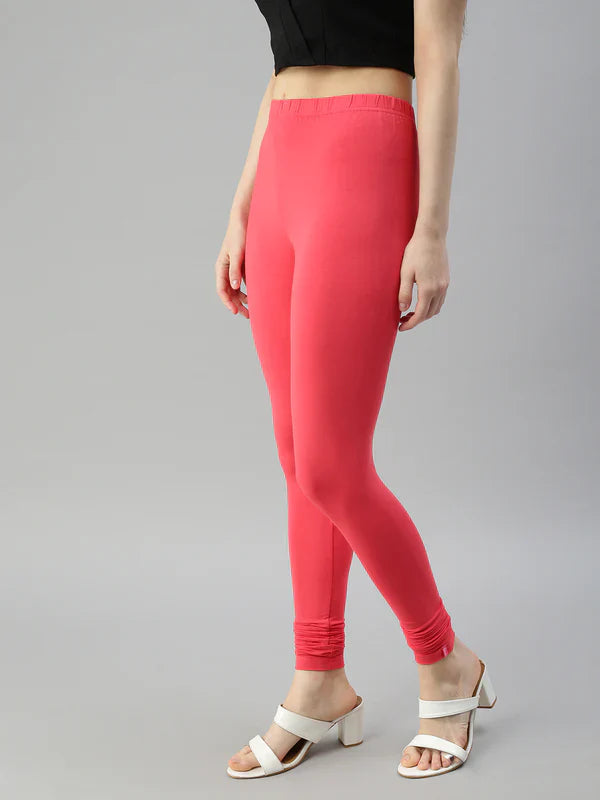Prisma Ladies Churidar Leggings 60 Colours – L Large Size India