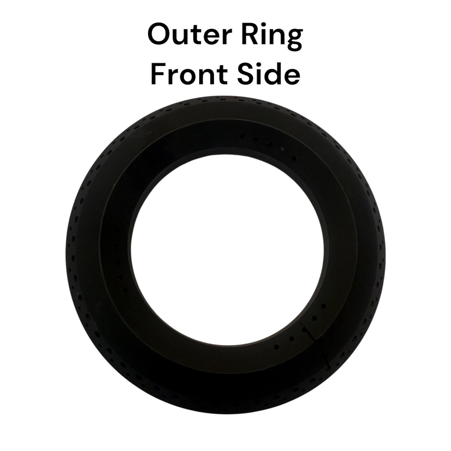 Elica Compatible Gas Stove Burner – Left Ring Burner for MFC 4 B 70 ED SWIRL NCI Hob (Black Glass, Single Piece Replacement)
