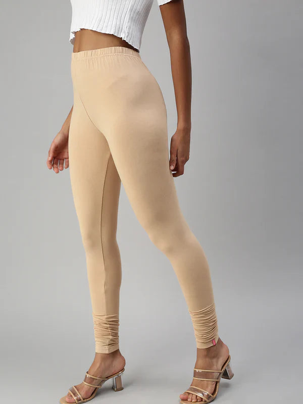 Prisma Ladies Churidar Leggings 60 Colours – L Large Size India