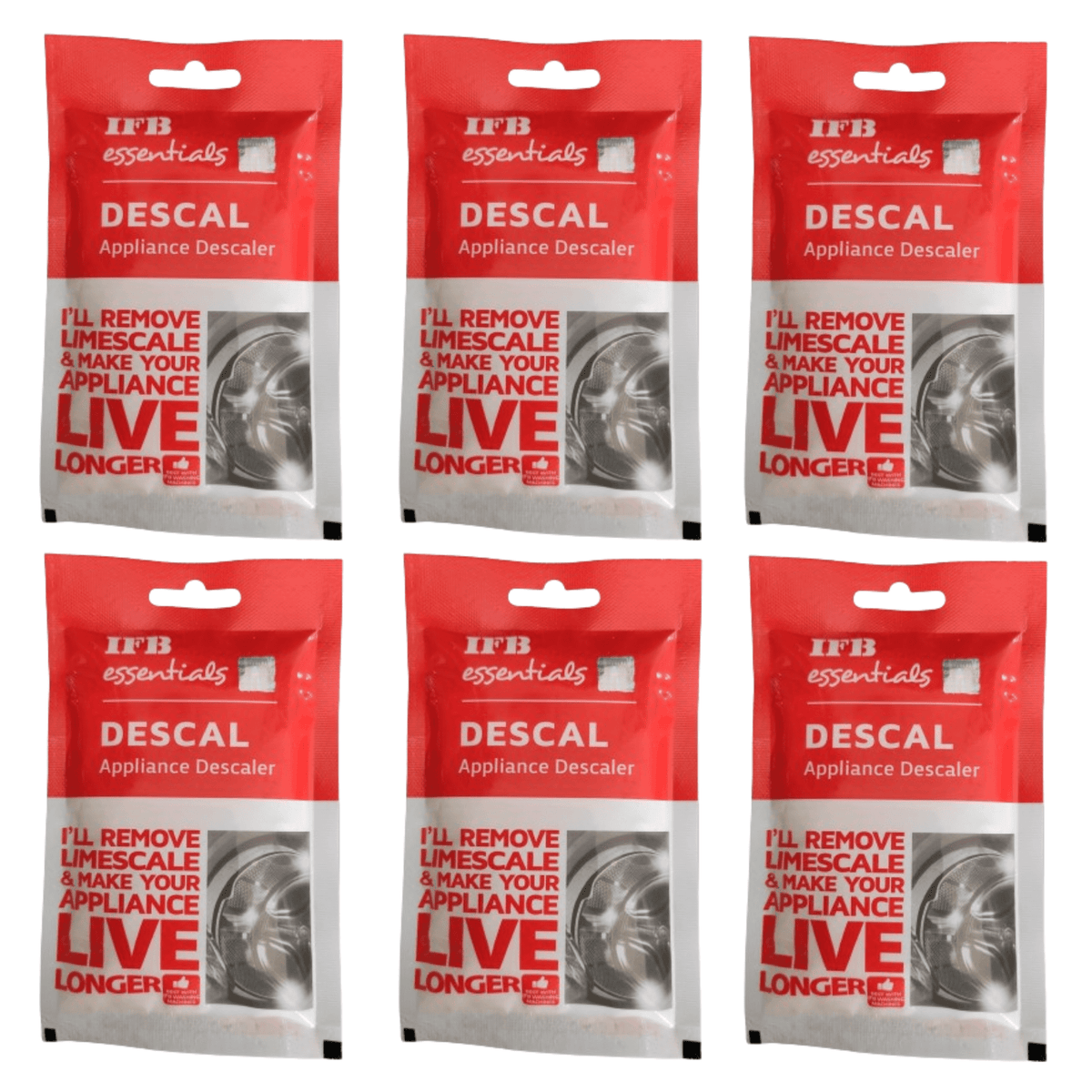 IFB Appliance Descaler 5 pack 500g — washing machine dishwasher limescale remover India Faritha