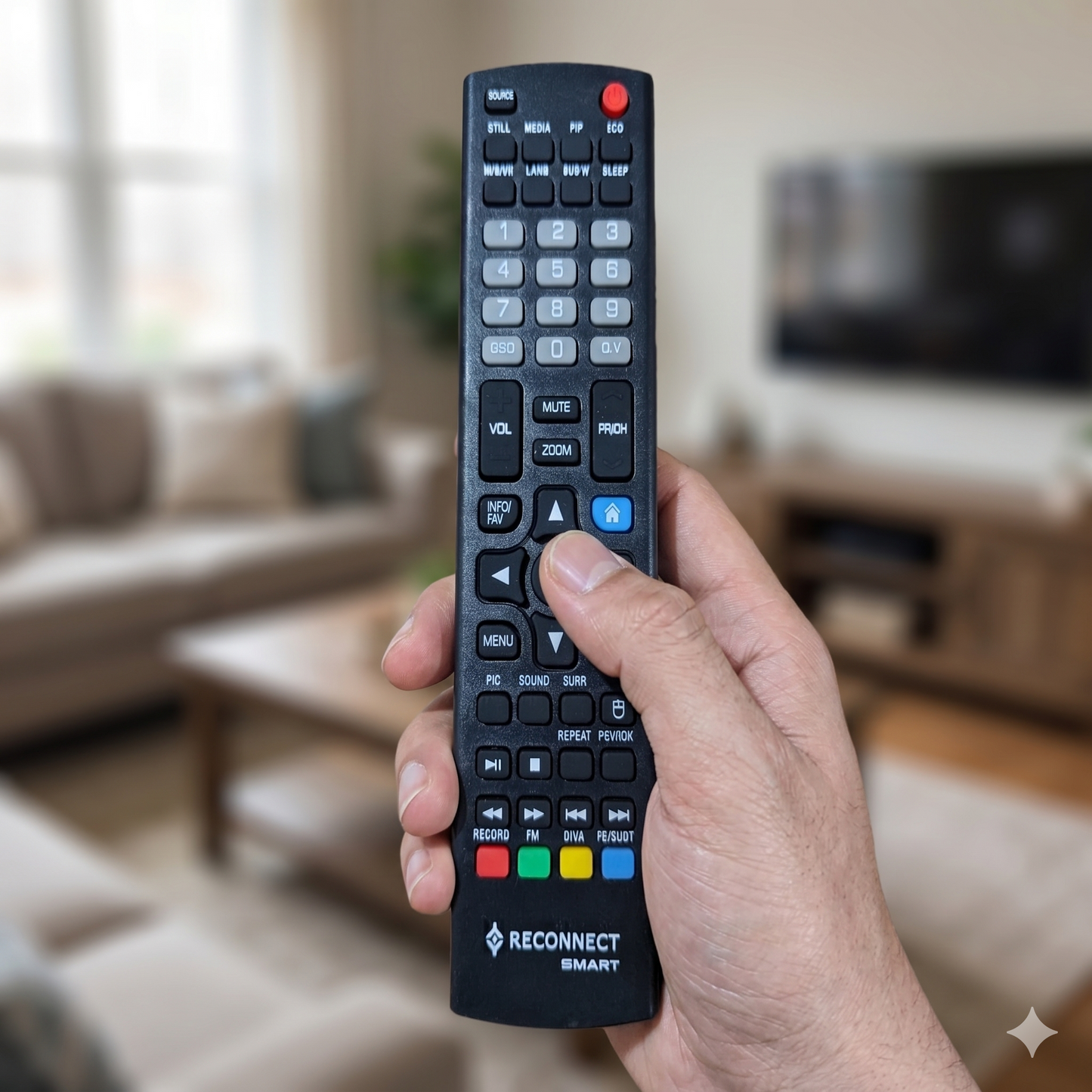 Reconnect Smart LED TV Remote Control (Model 2) – Compatible Replacement#