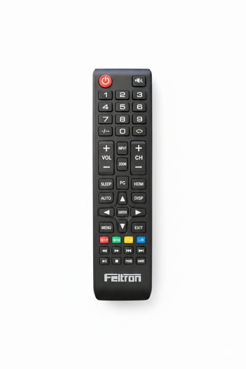 Feltron Universal LED/LCD TV Remote Control – Easy Button Layout & Durable Design
