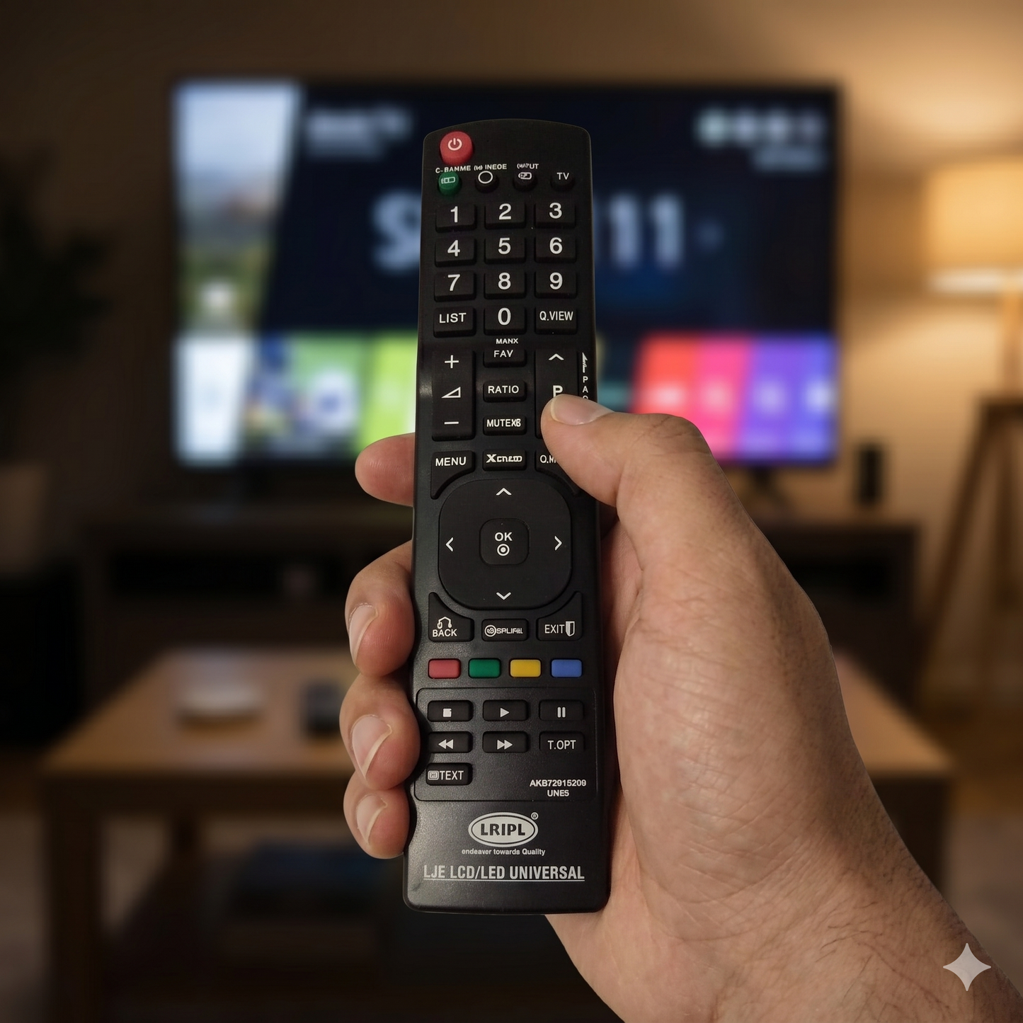 LG TV Remote LD04 front view — plug play India 2026