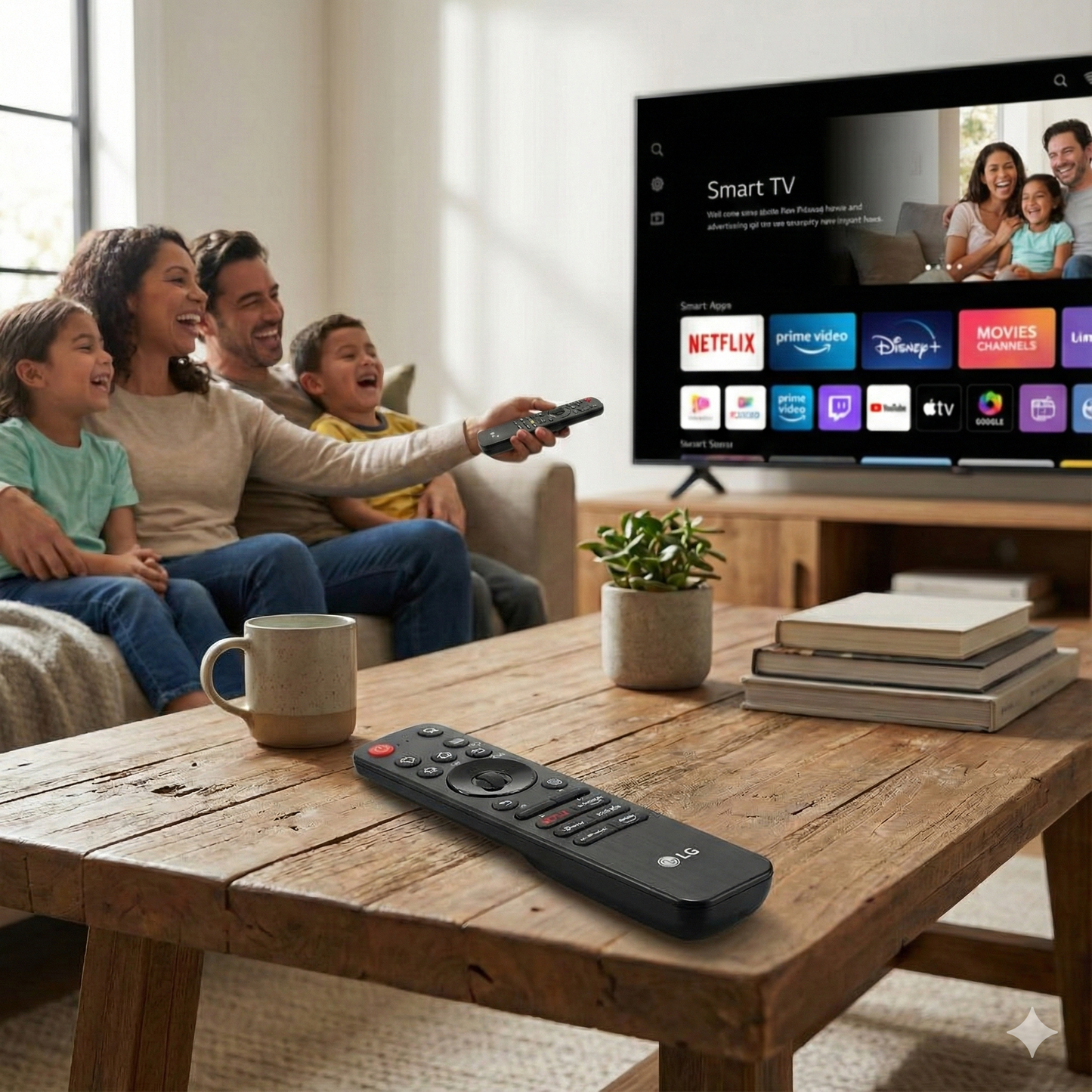 LG MRG-25 Magic Remote Control for LG Smart TV with Voice & OTT Buttons #