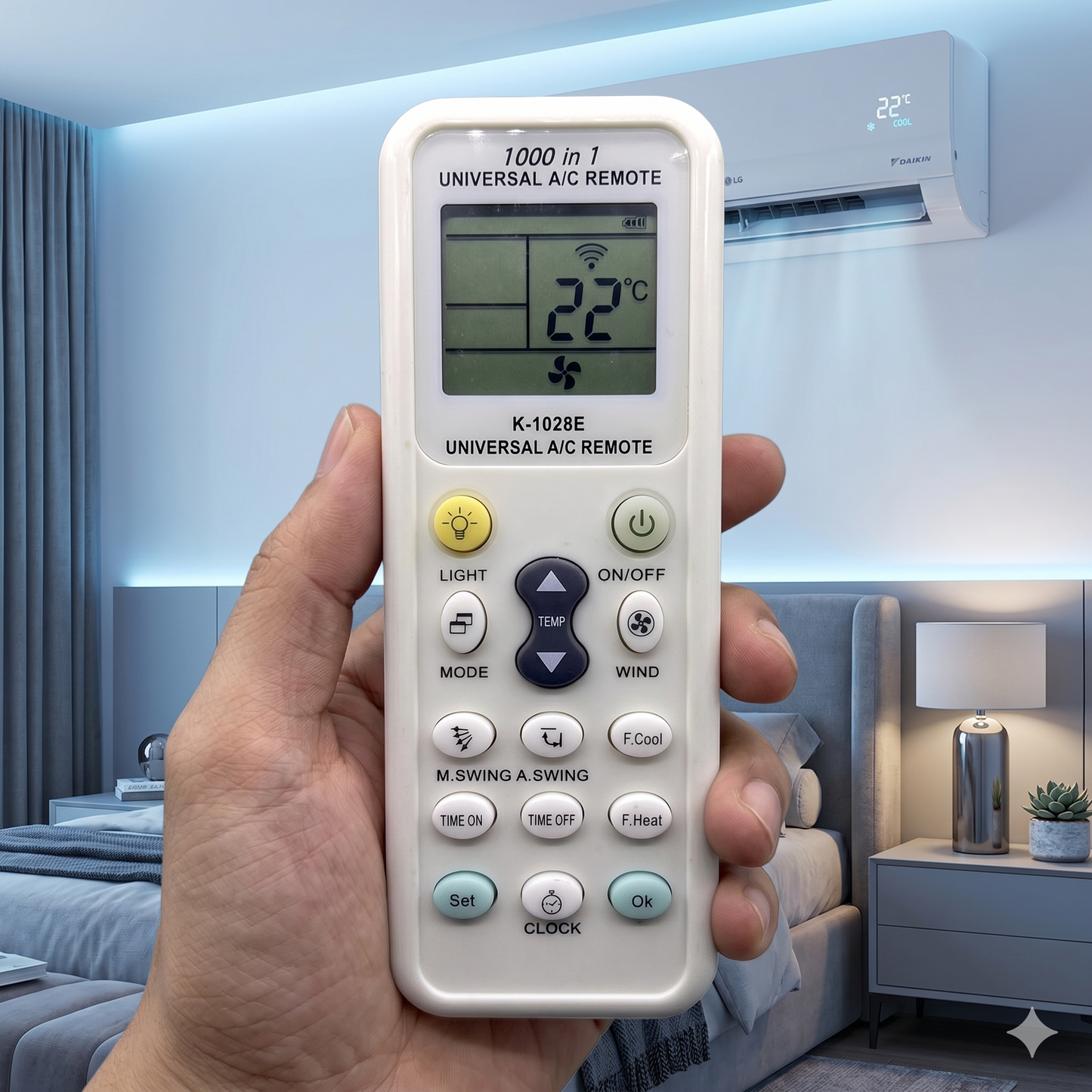 Universal AC Remote 1000-in-1 – All Air Conditioner Brands Model AC26 India