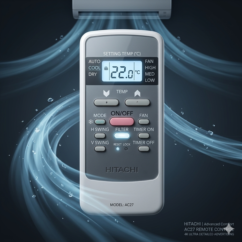 Hitachi AC Remote AC27 Model 224 – Universal Replacement | Buy Online India
