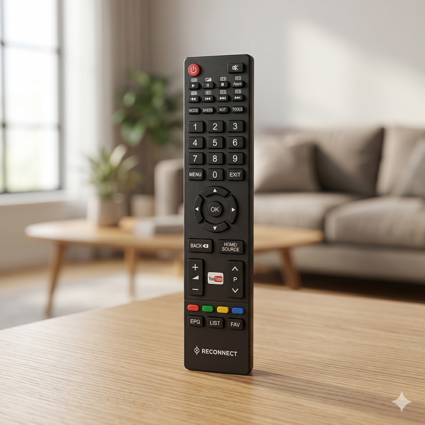 Reconnect Smart LED TV Remote – Compatible Universal Replacement | Buy Online India