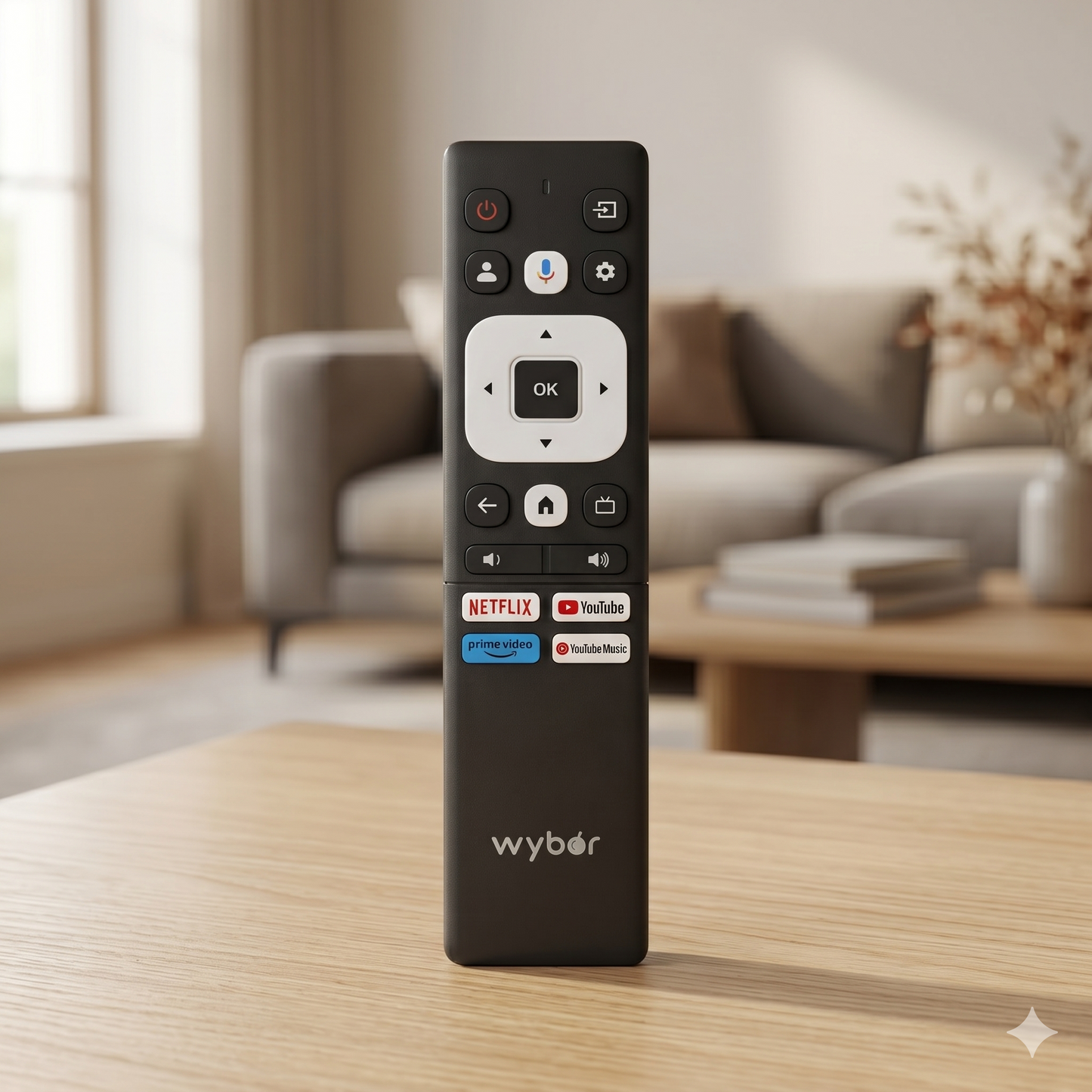 Wybor Smart TV Remote Control – Compatible OTT Shortcut Keys India