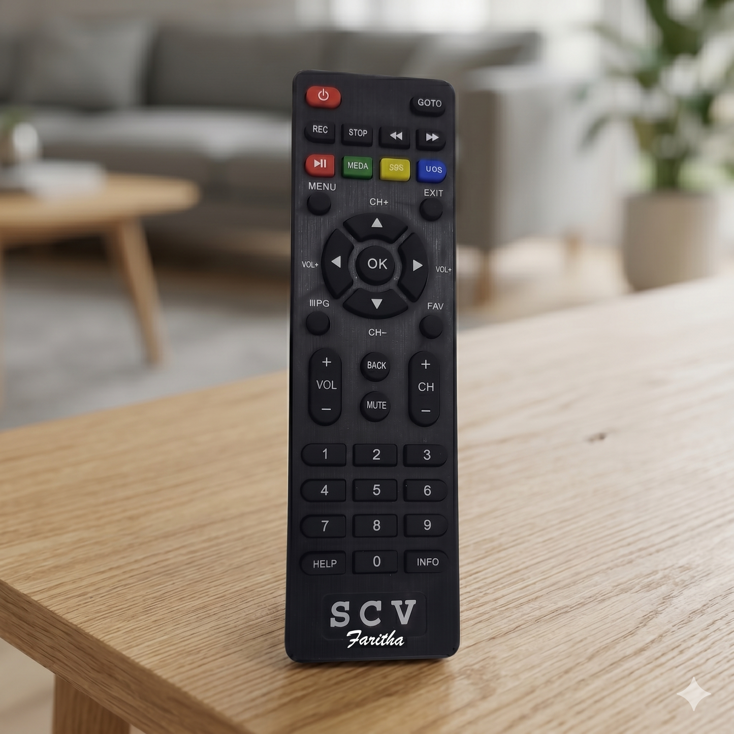 SCV Tamil Nadu Government Set Top Box Remote Control – Compatible Replacement India