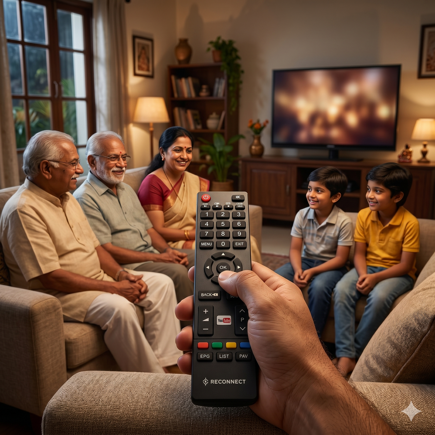 Reconnect Smart LED TV Remote – Compatible Universal Replacement | Buy Online India
