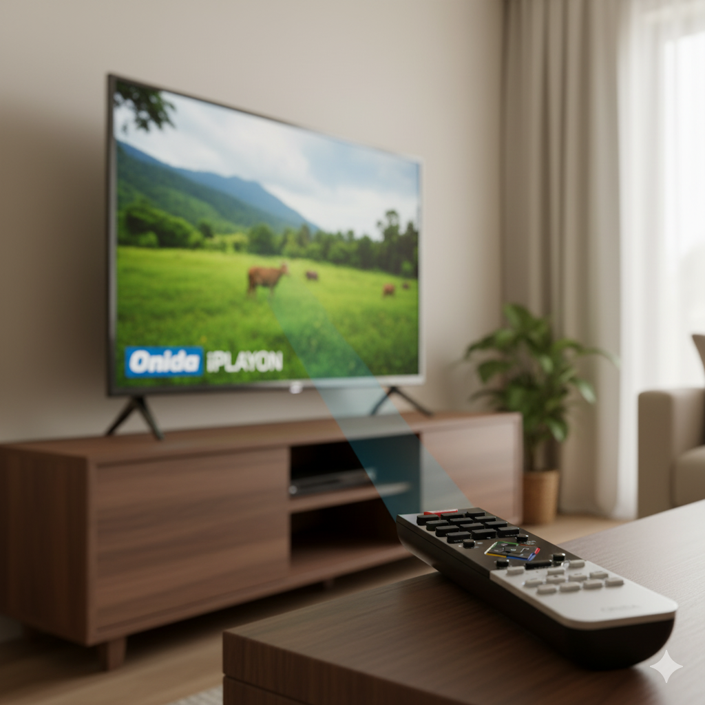 Onida iPLAYON Original TV Remote Control – Compatible with Onida LED & LCD TVs #