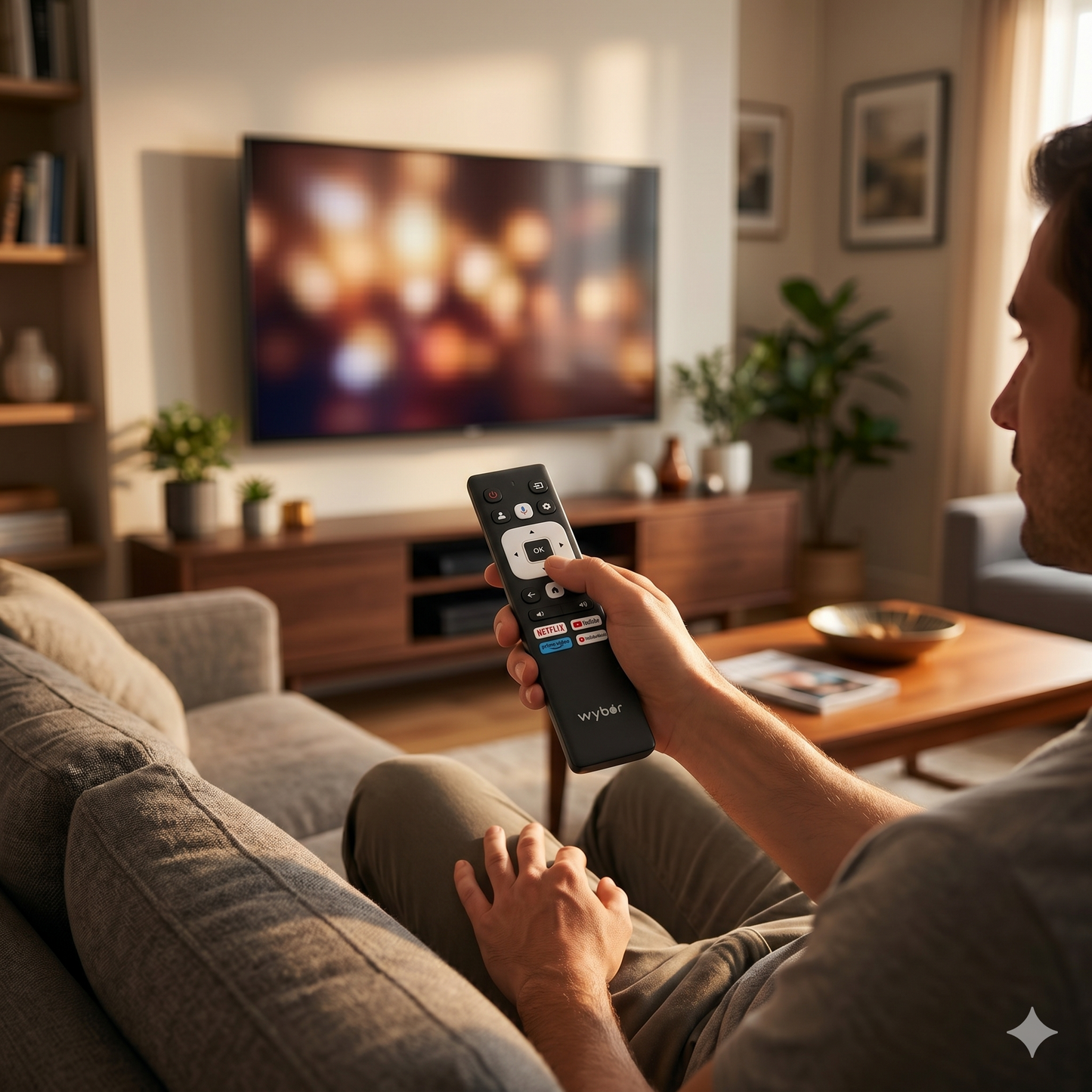 Wybor Smart TV Remote Control – Compatible OTT Shortcut Keys India
