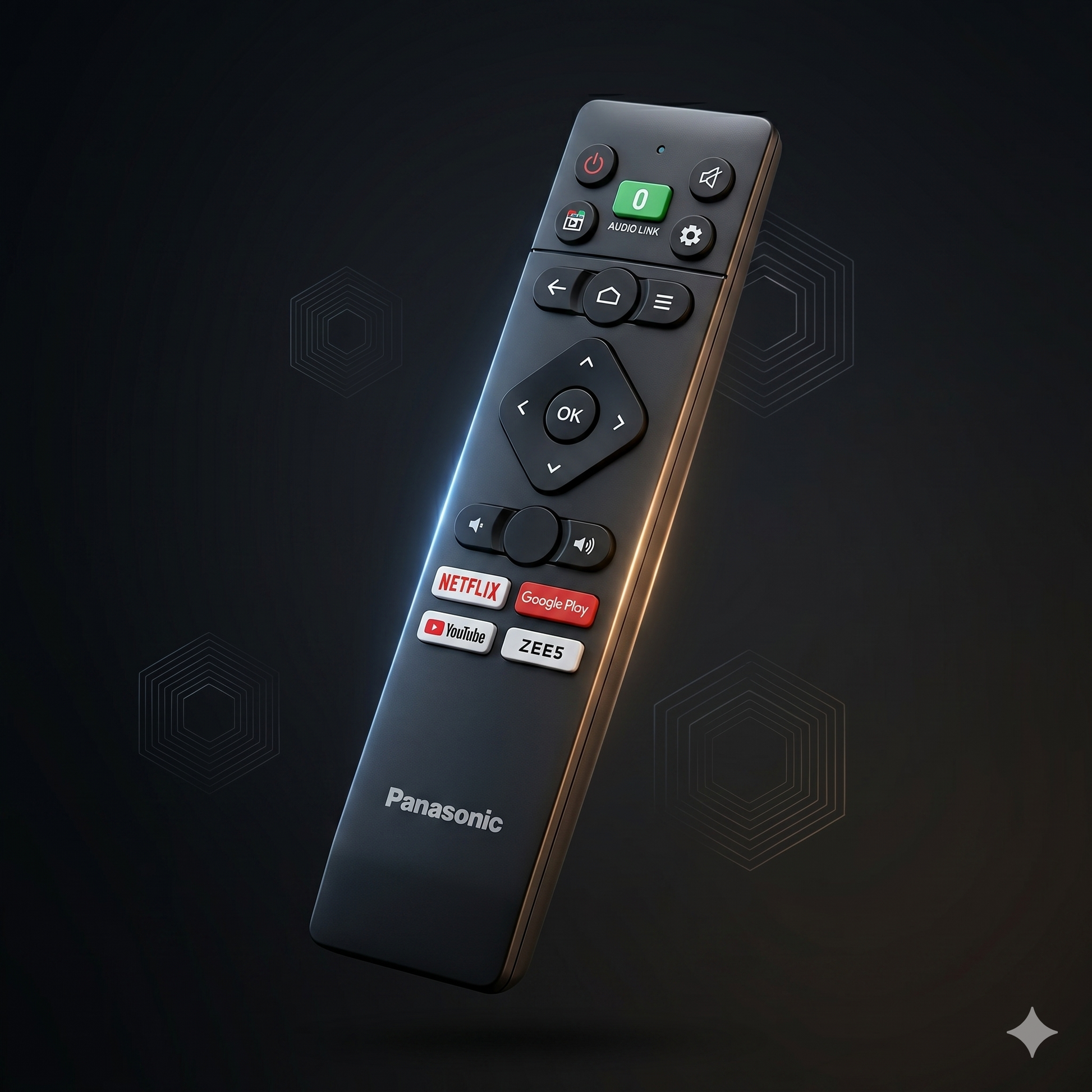 Panasonic TV Remote battery compartment — 2 AAA batteries, no pairing needed India Faritha
