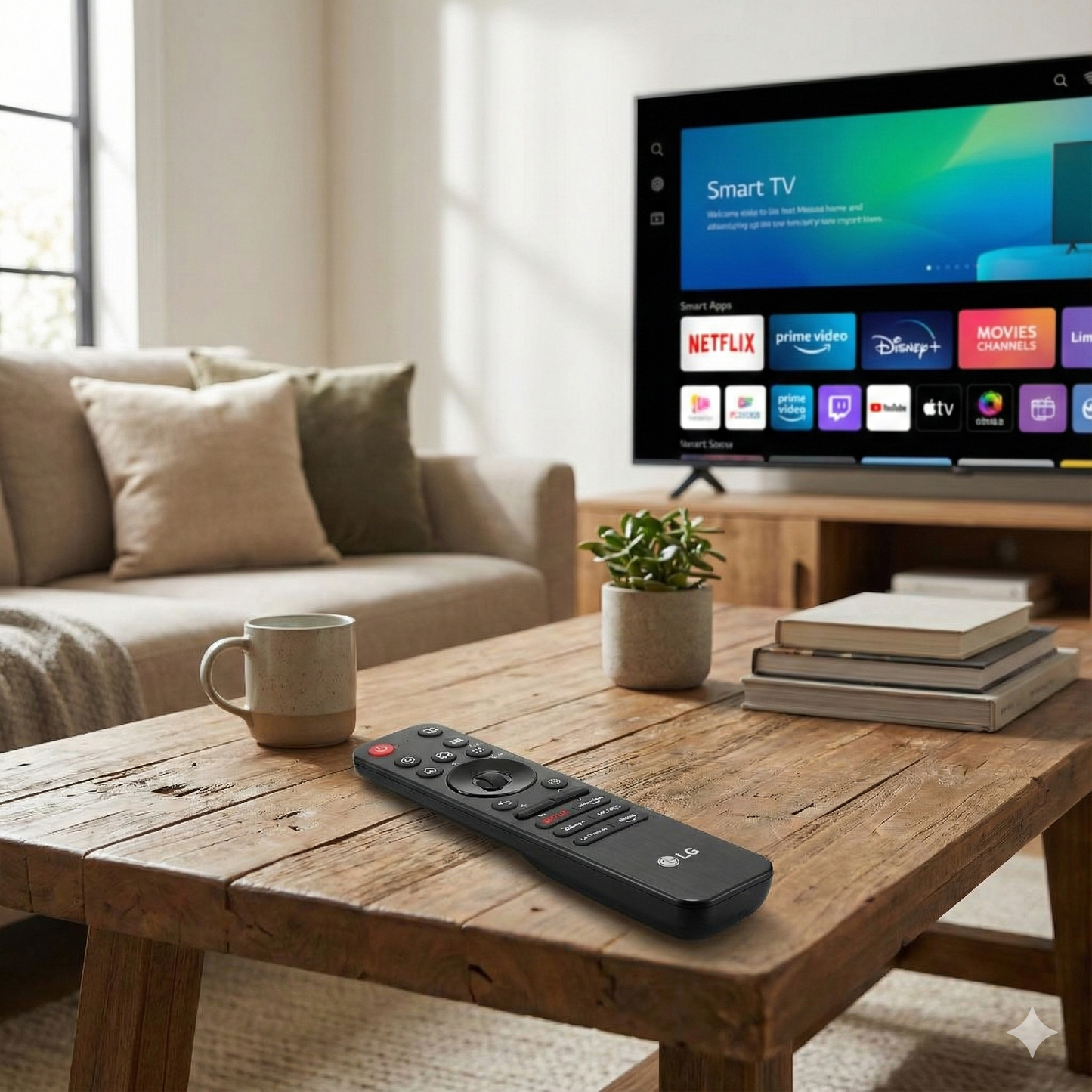 LG MRG-25 Magic Remote Control for LG Smart TV with Voice & OTT Buttons #