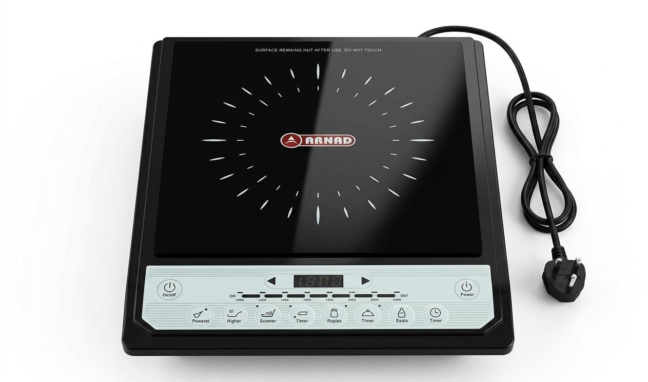 Arnad Induction Stove Portable Electric Induction Cooktop with Push Button Controls #