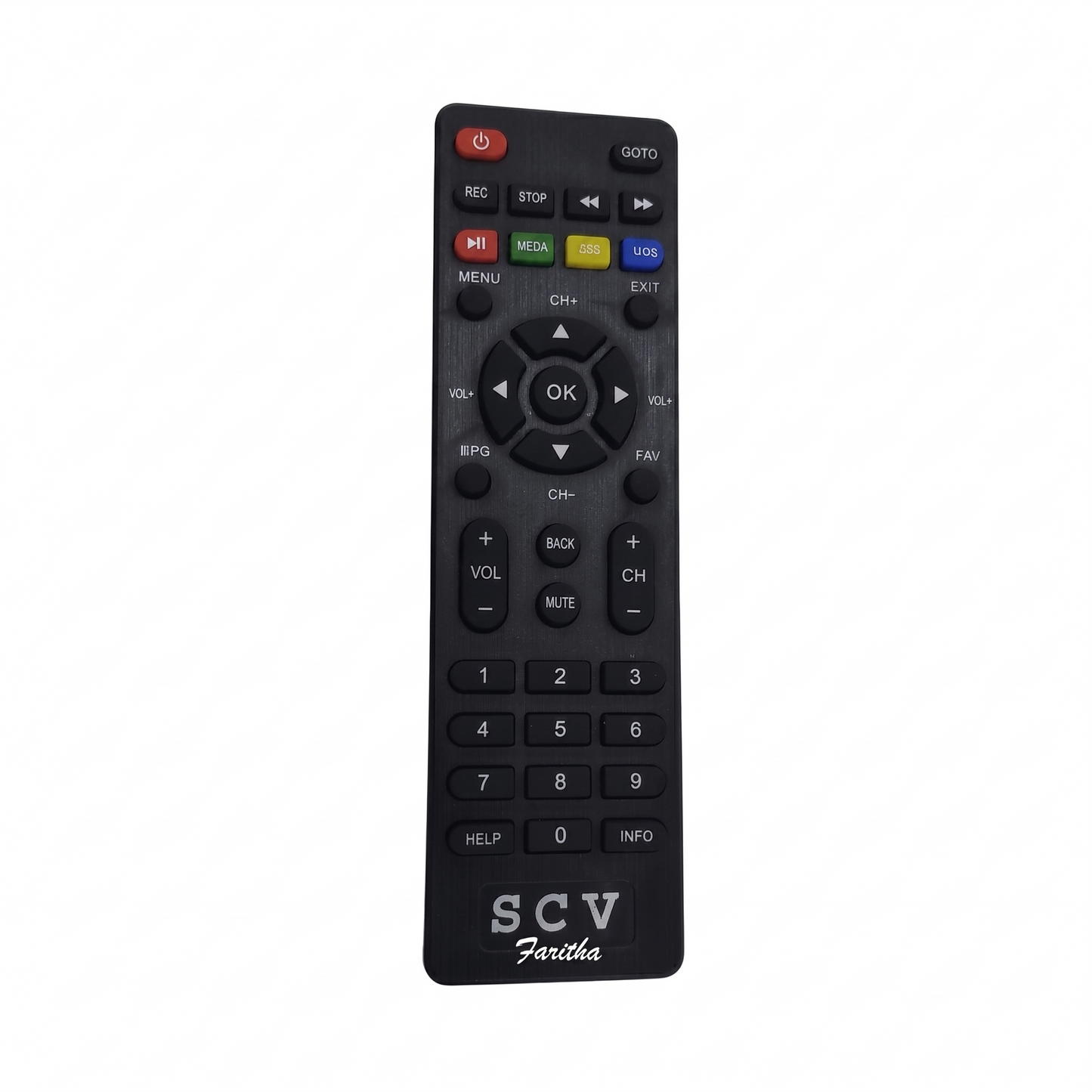 SCV Tamil Nadu Government Set Top Box Remote Control – Compatible Replacement India