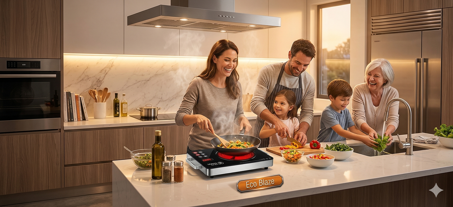 White Swan Eco Blaze 1200W Infrared Cooker Portable Electric Stove #