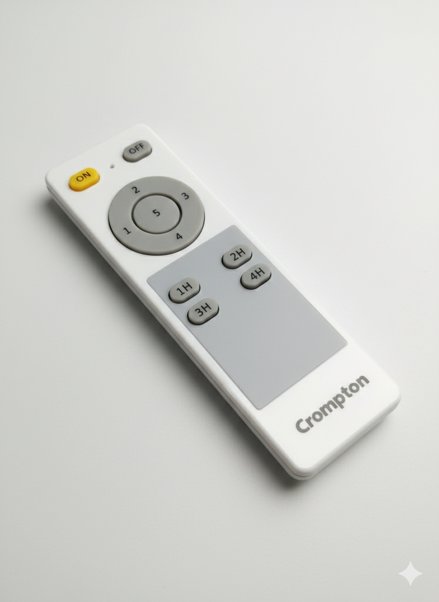 Crompton Ceiling Fan Remote – 5 Speed Control Front View – Faritha
