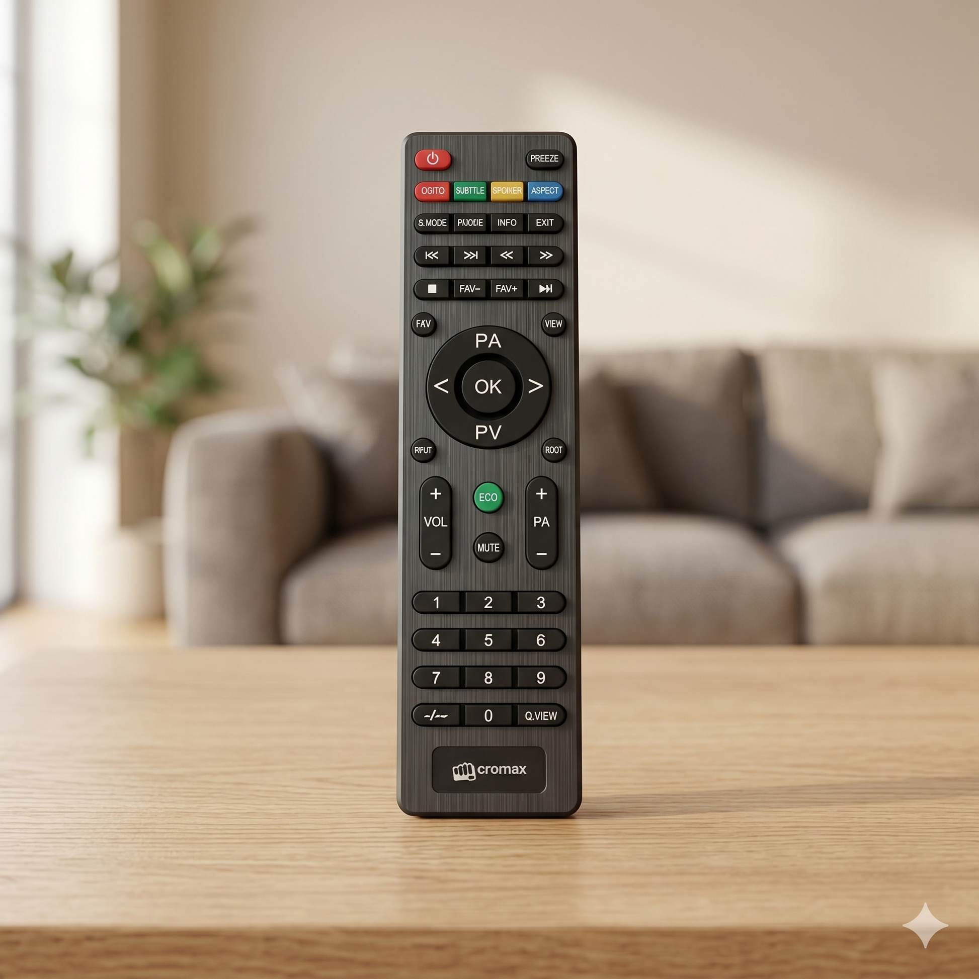 Micromax TV Remote LD41F packaging — plug and play India Faritha 2026