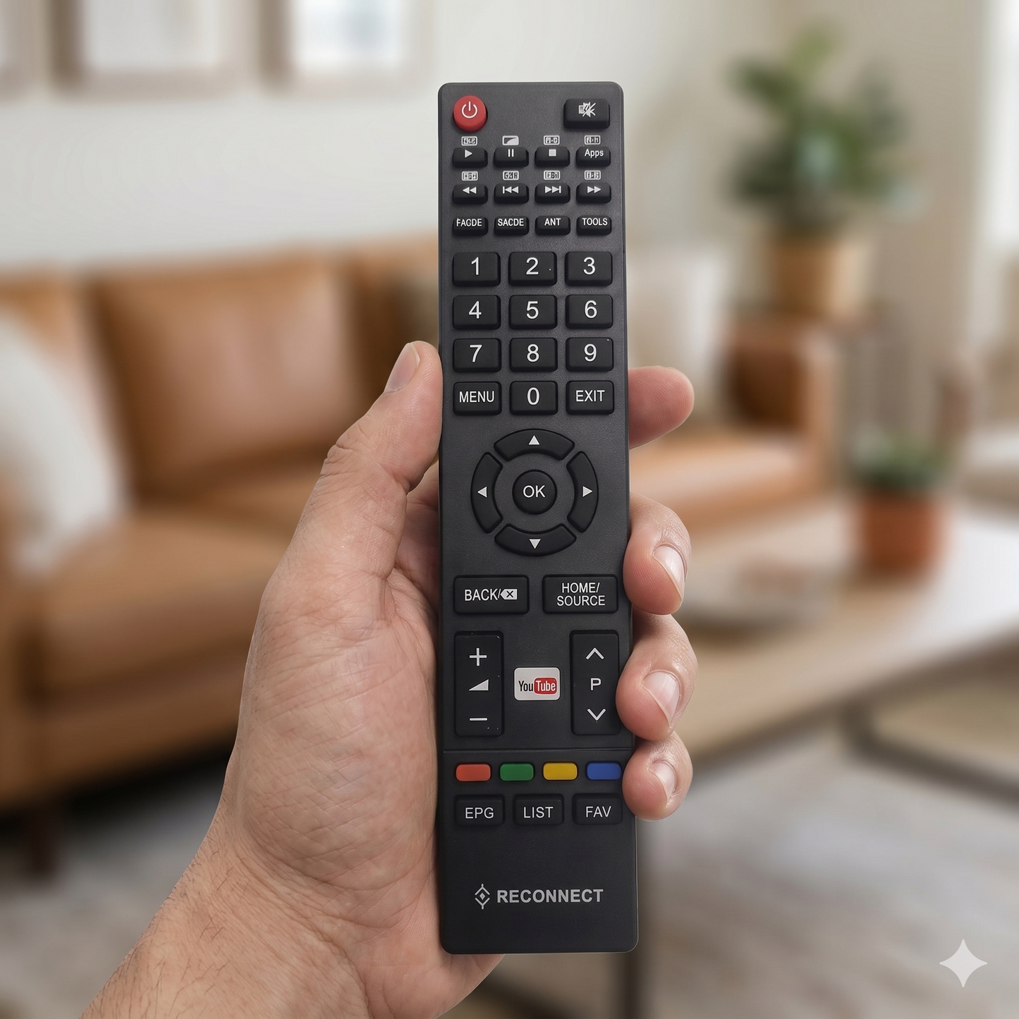 Reconnect Smart LED TV Remote – Compatible Universal Replacement | Buy Online India