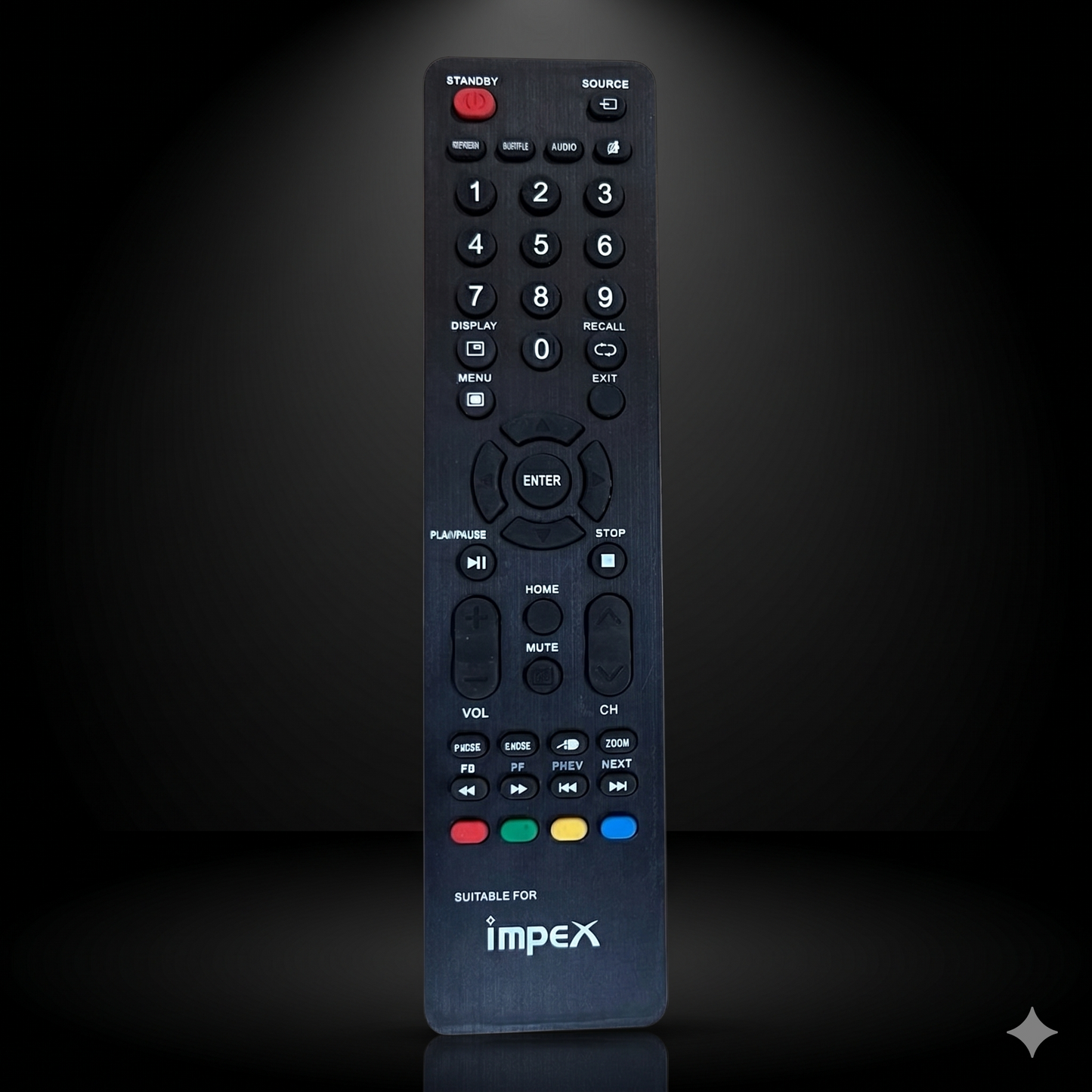 Impex LED LCD TV Remote Control – Compatible Replacement for Impex Smart TVs