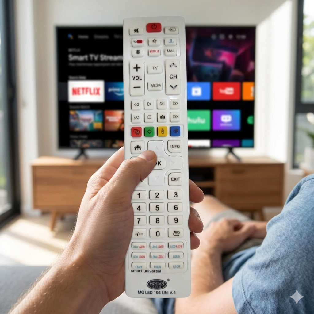 Smart TV Remote Control – Compatible Replacement for Multiple LED & Smart TVs #