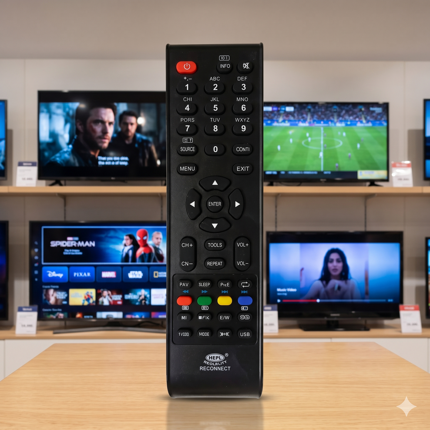 Reliance Reconnect LD53 LCD TV Remote Control – Compatible Replacement India