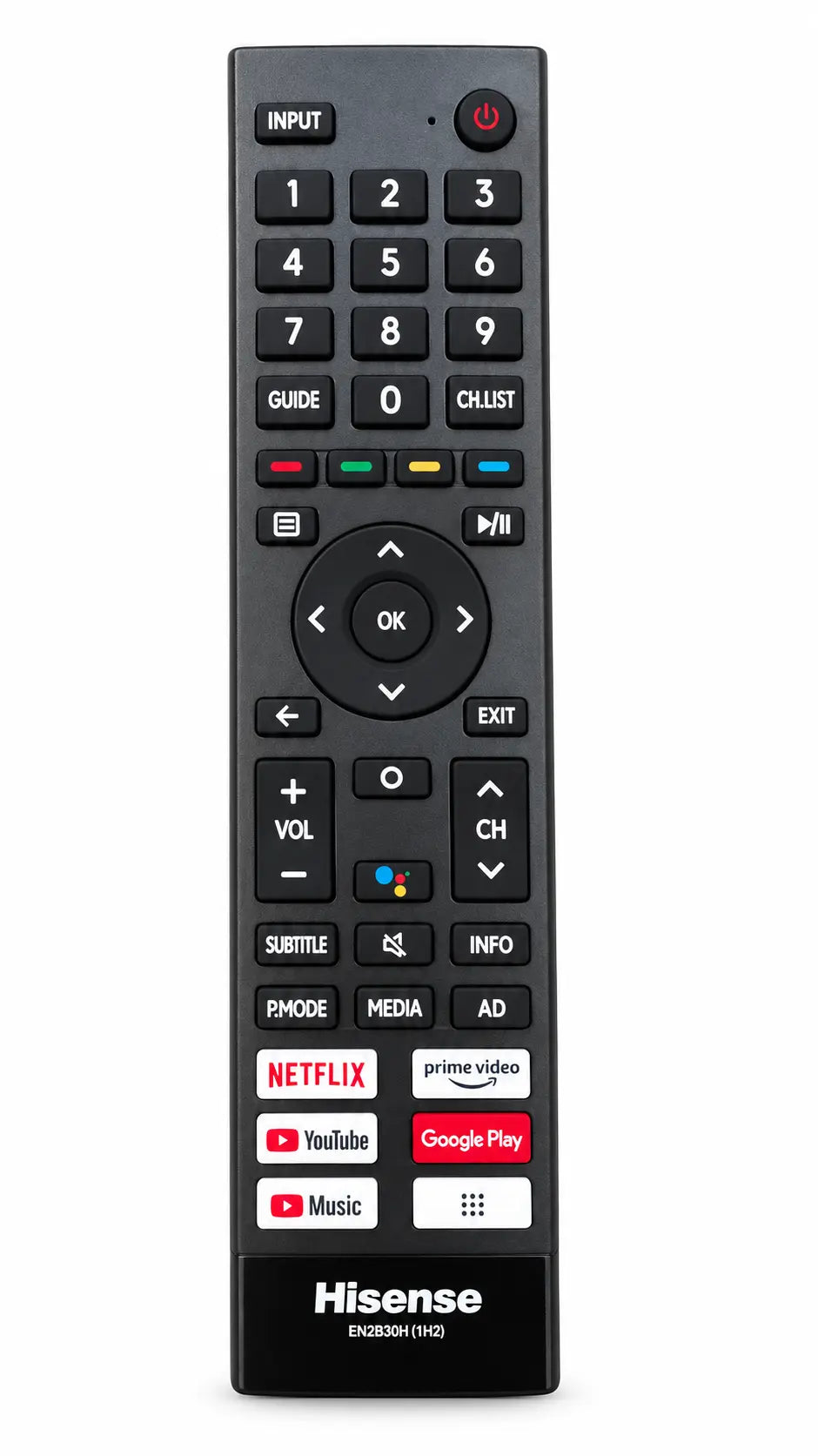 Hisense EN2B30H Smart TV Remote Control with Netflix & Prime Video Buttons