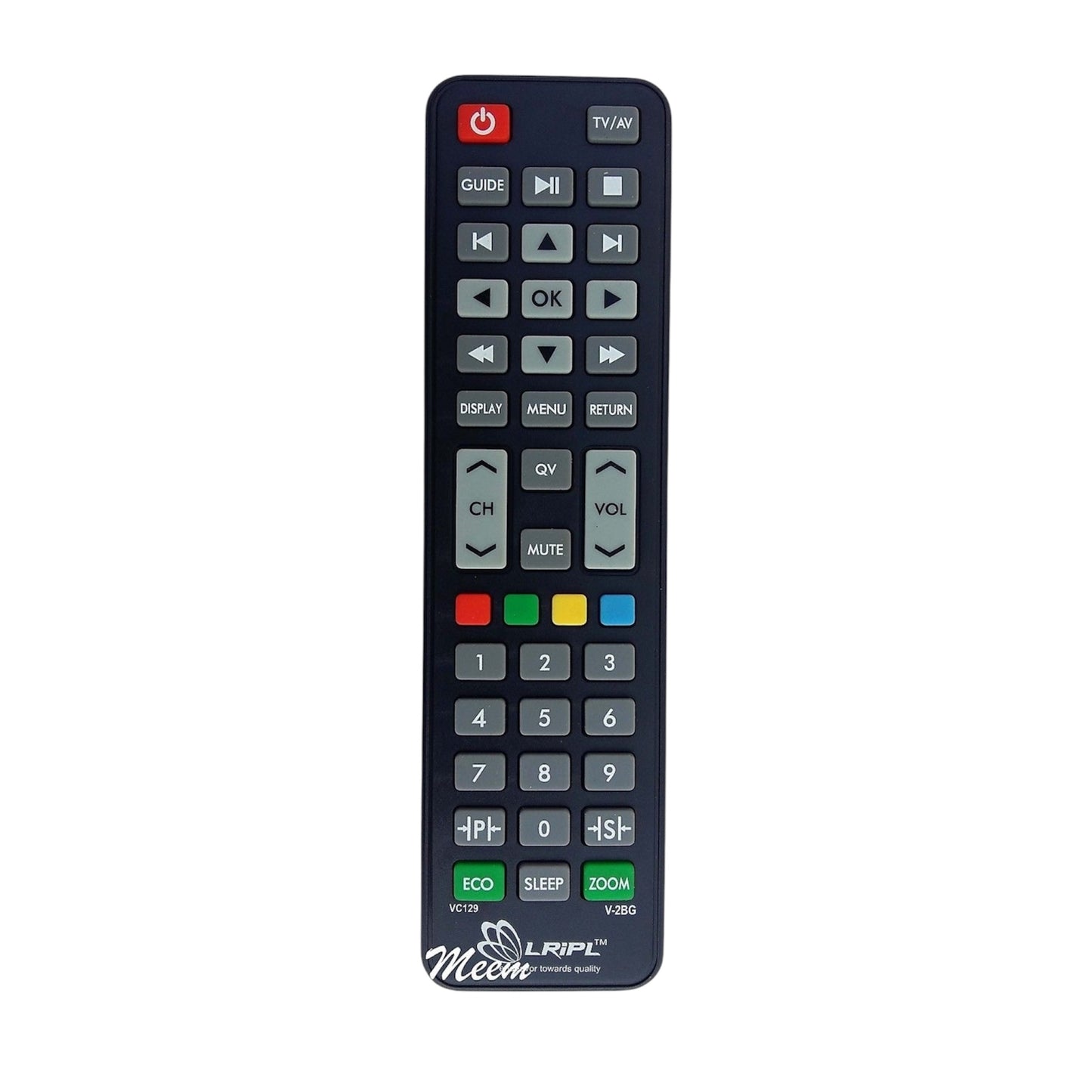 VIDEOCON LCD/LED TV यूनिवर्सल रिमोट कंट्रोल - संगत, उच्च संवेदनशीलता (मॉडल LD34)#