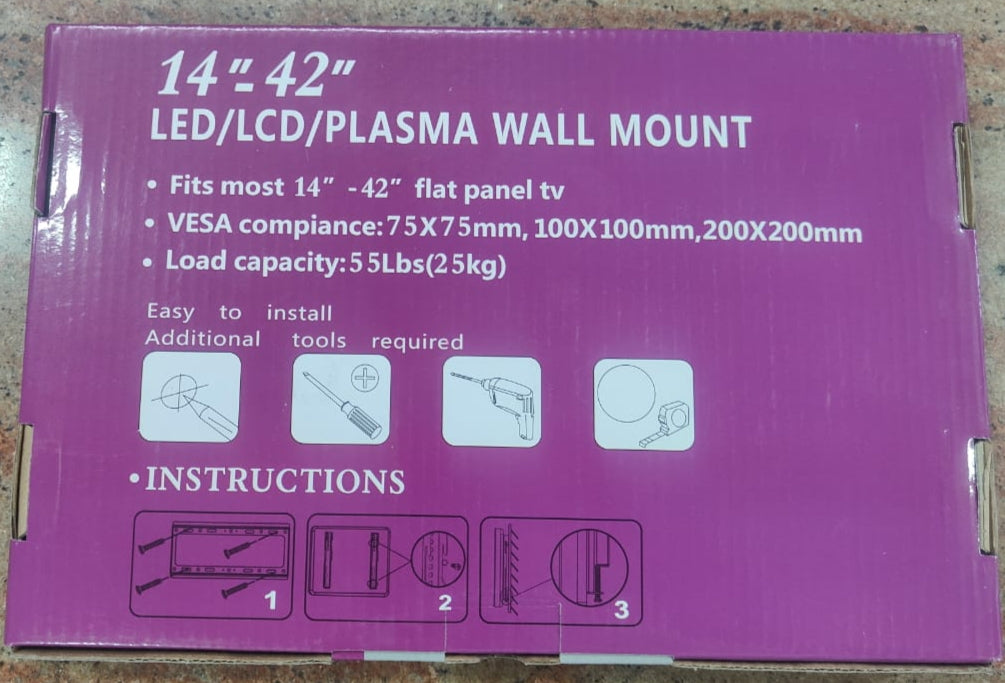 Kingsonic KS - 1442 LED/LCD/Plasma Wall Mount Tv Stand 14-42Inch