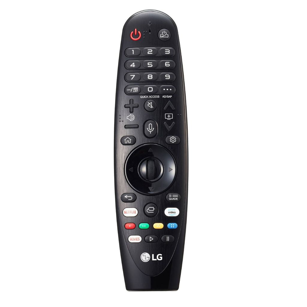 LG MR19BA Remote side view — compatible 2019 LG webOS Smart TV India 2026
