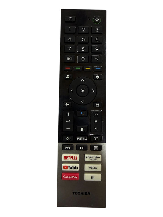 Original Toshiba Smart TV Remote CT-95024 — voice control front view India Faritha