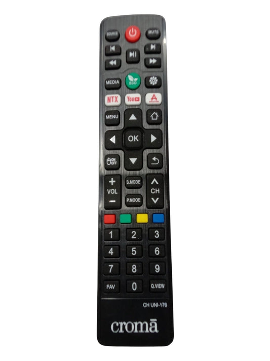 Croma Smart LED TV Remote — Netflix YouTube high sensitivity India Faritha 2026