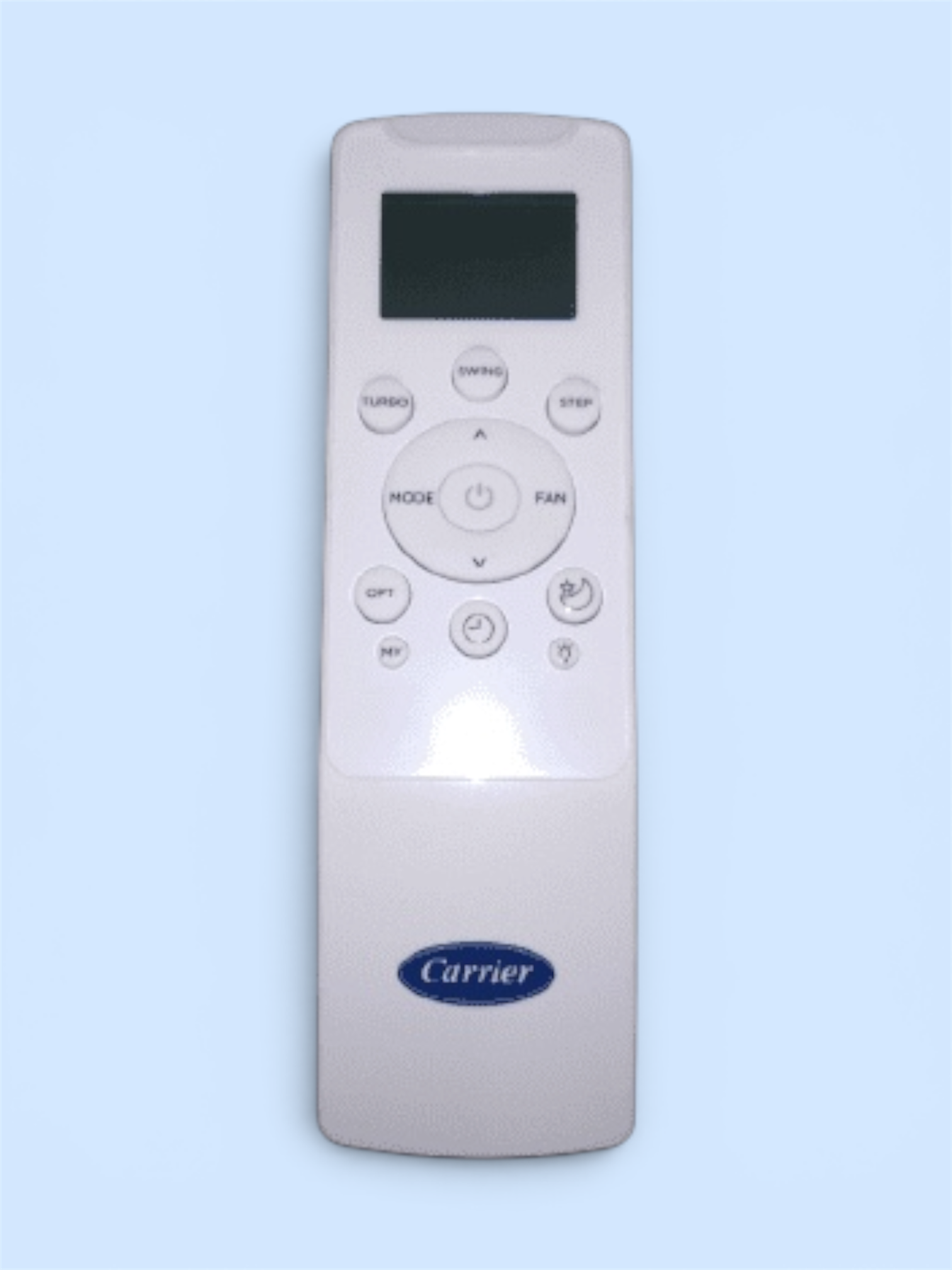 Original Carrier AC Remote Model F 234 front view — genuine replacement India Faritha 2026