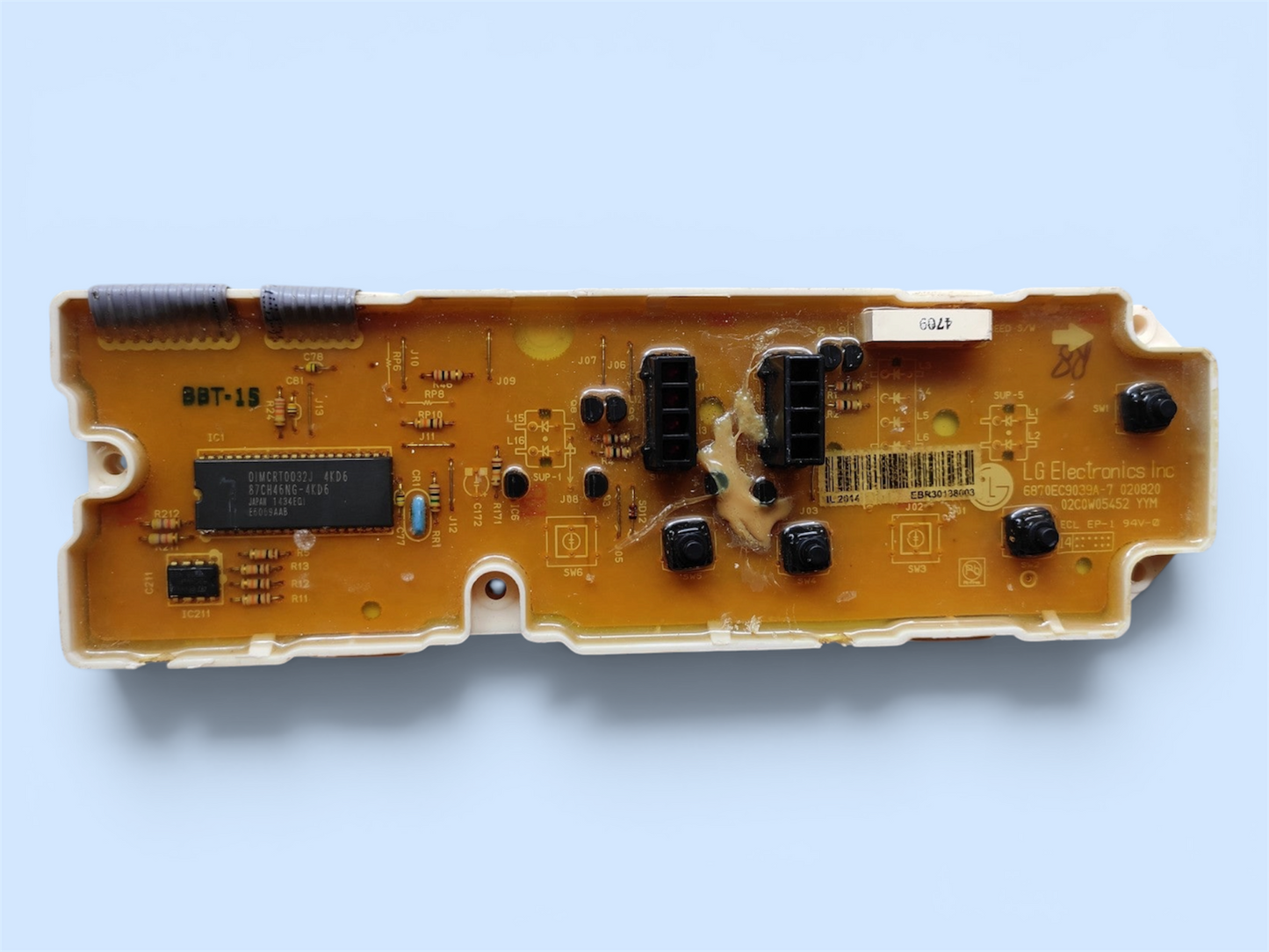 Original LG washing machine PCB board — AAA refurbished 4 button India Faritha