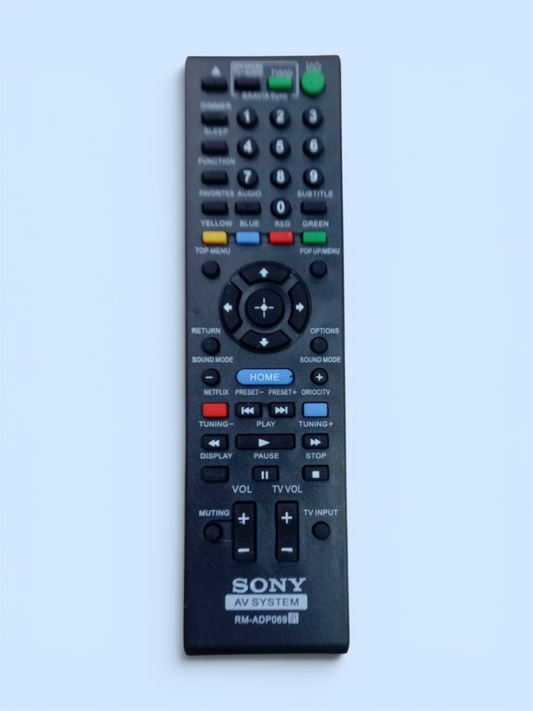 Sony Blu-ray AV System Remote — compatible high sensitivity India Faritha 2026