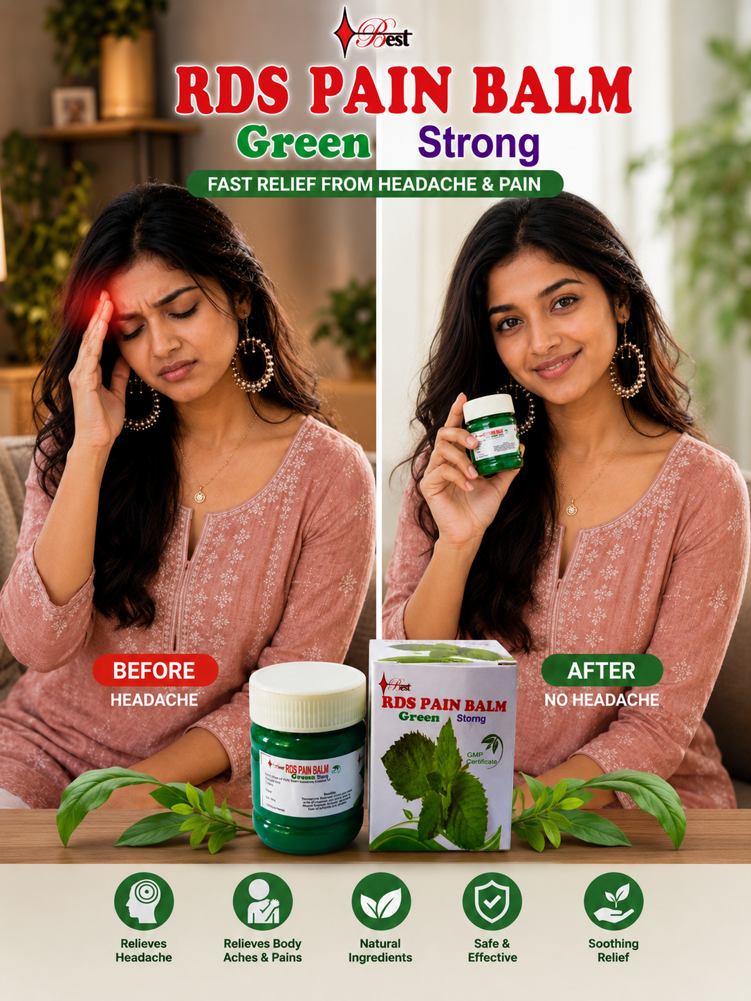 RDS PAIN BALM STRONG Green