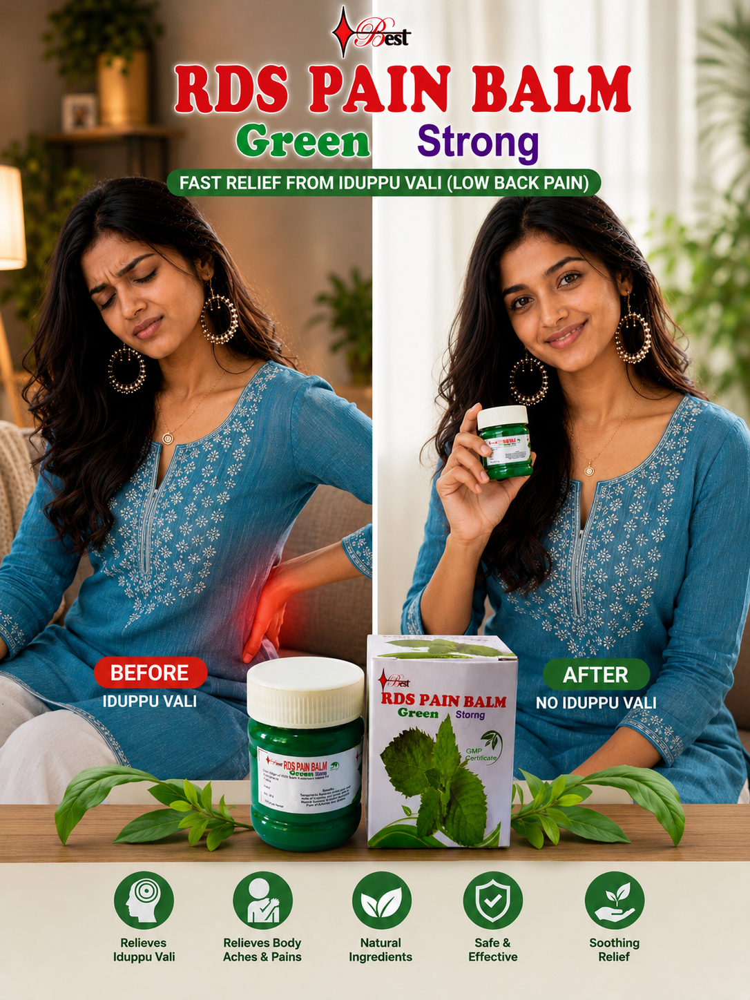 RDS PAIN BALM STRONG Green
