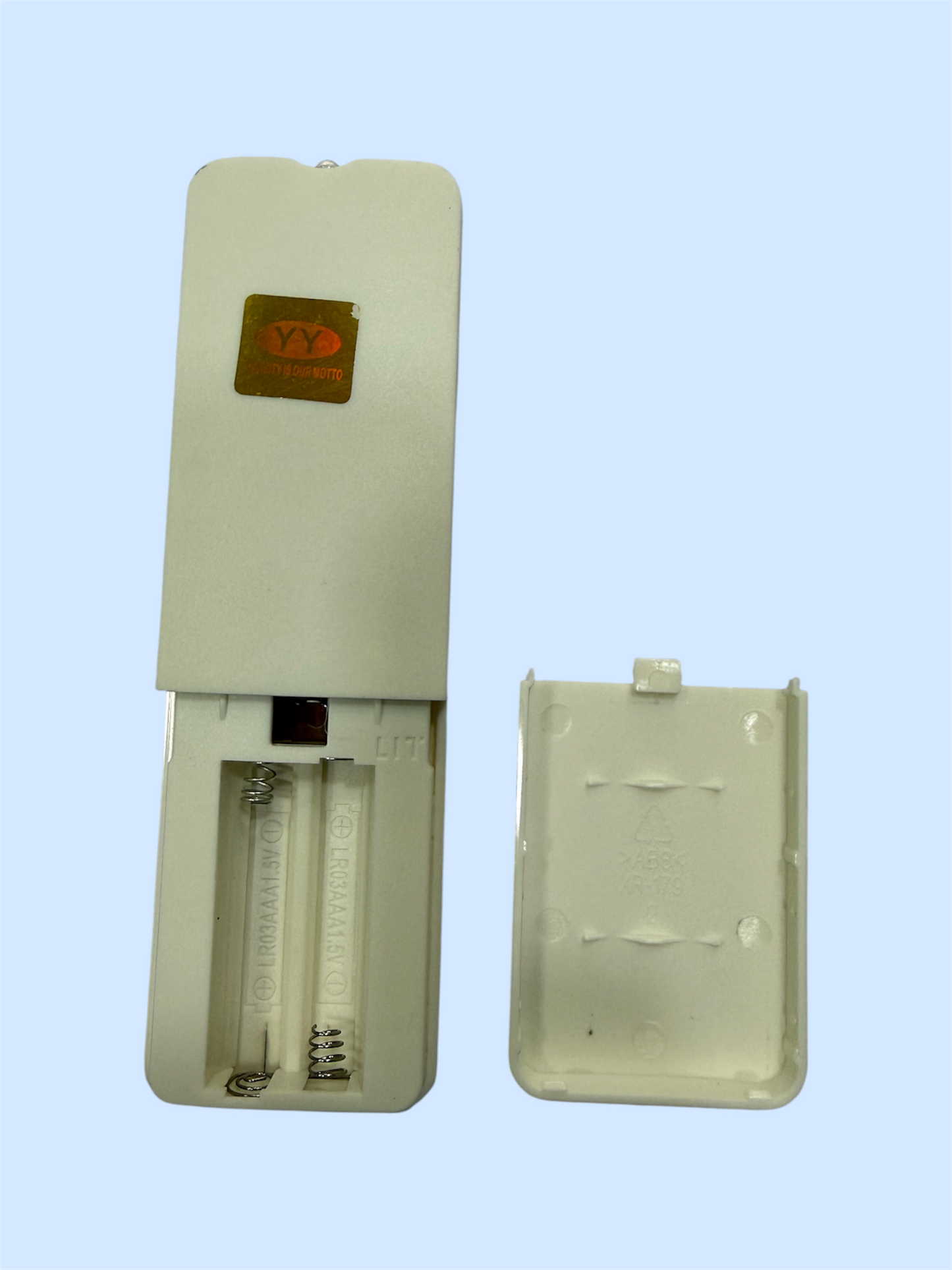 YY RM-F1961+ Remote Control Buttons Close-up Showing Speed Timer Swing Features