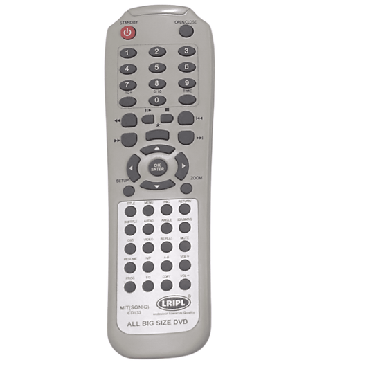 Mitsonic dvd player remote control CD 133  (DV33) - Faritha