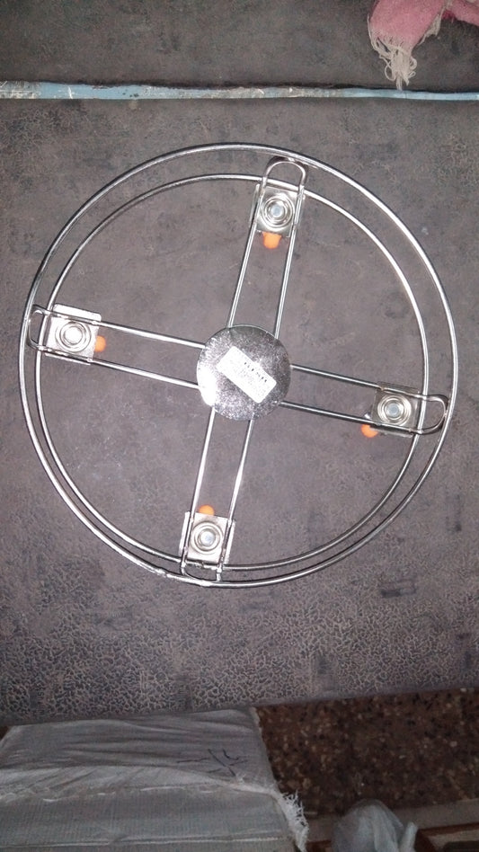 gas cylinder trolly with 4 wheels stainless steel  suit for all type of Gas Cylindere - Faritha