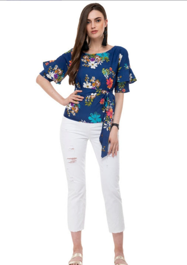 New Look Trendy Crepe Women's Tops - Faritha