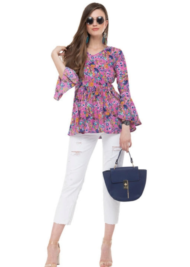 New Look Trendy Crepe Women's Tops - Faritha