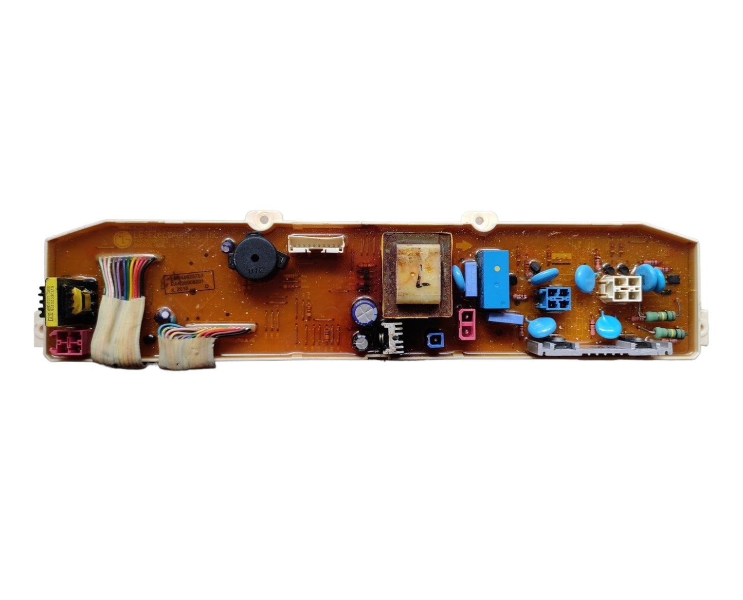 LG Model 10 washing machine PCB board — circuit board back terminals connectors India