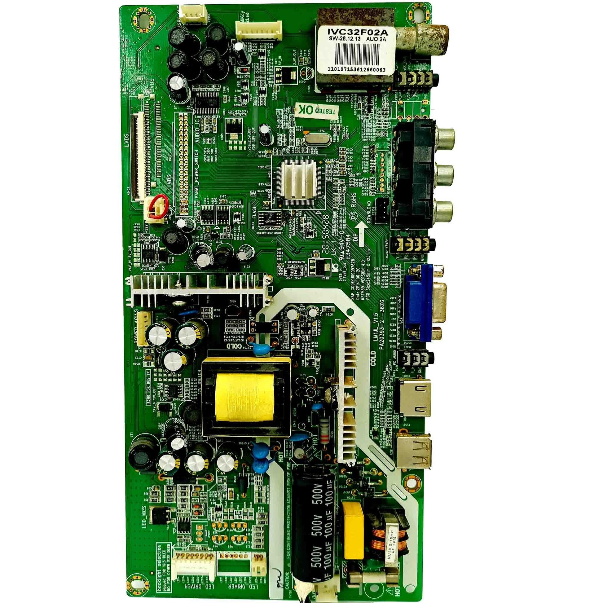 Mother board Suitable for LEDTVIVC32F0ZA Videocon LED TV - Faritha